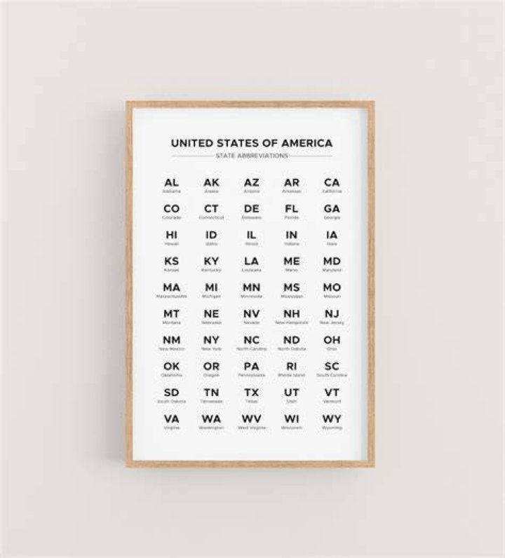 First US state alphabetically: Abbr.